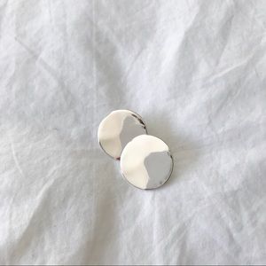 J.Crew hammered disc earrings